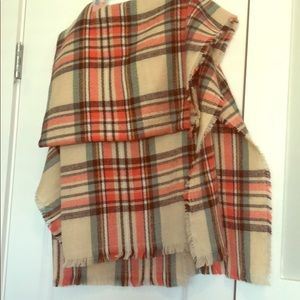 Plaid Blanket Scarf
